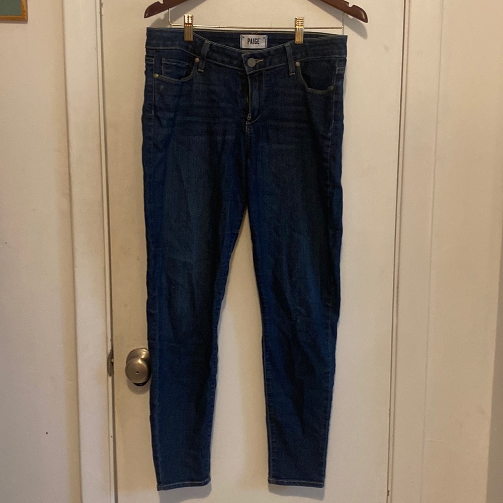 Paige denim skinny verdugo ankle jeans size 31